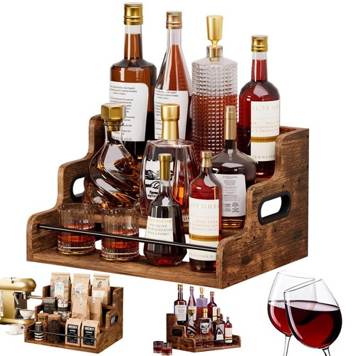 Holz weinregal ebenen - holz, 3-ebenen