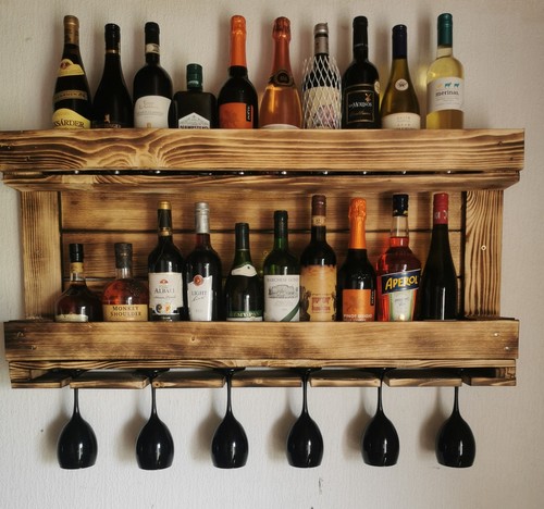 Wand weinregal holz geflsmt - wand-weinregal,