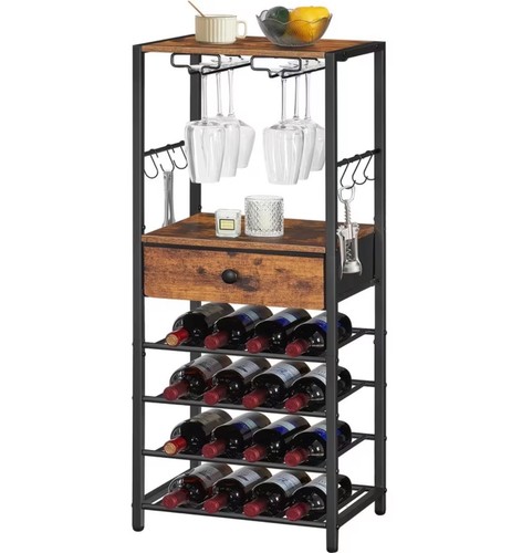 Weinregal mit schublade - schublade, &