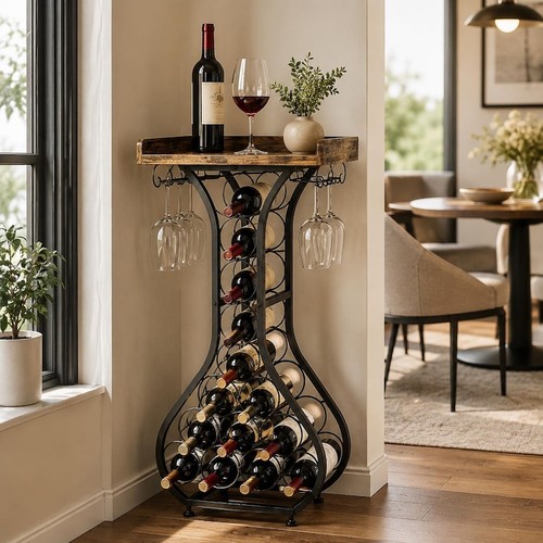 Weinregal freistehend aus