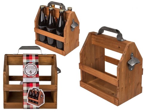 Holz flaschenhalter bier - flaschenhalter,