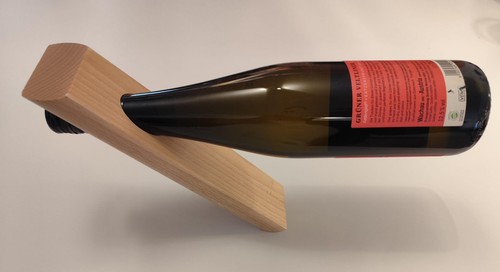 Flaschenhalter aus holz - holz,, deko