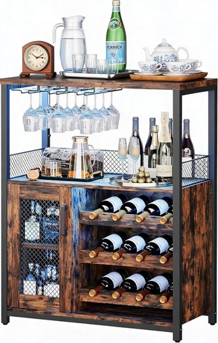Weinregal mit glashalter - mit,