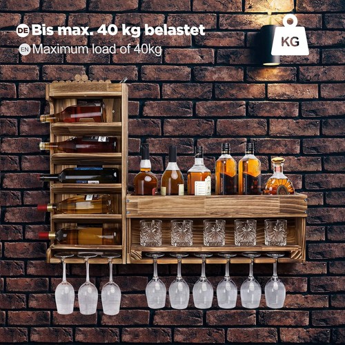 Weinregal holz wand - holz,